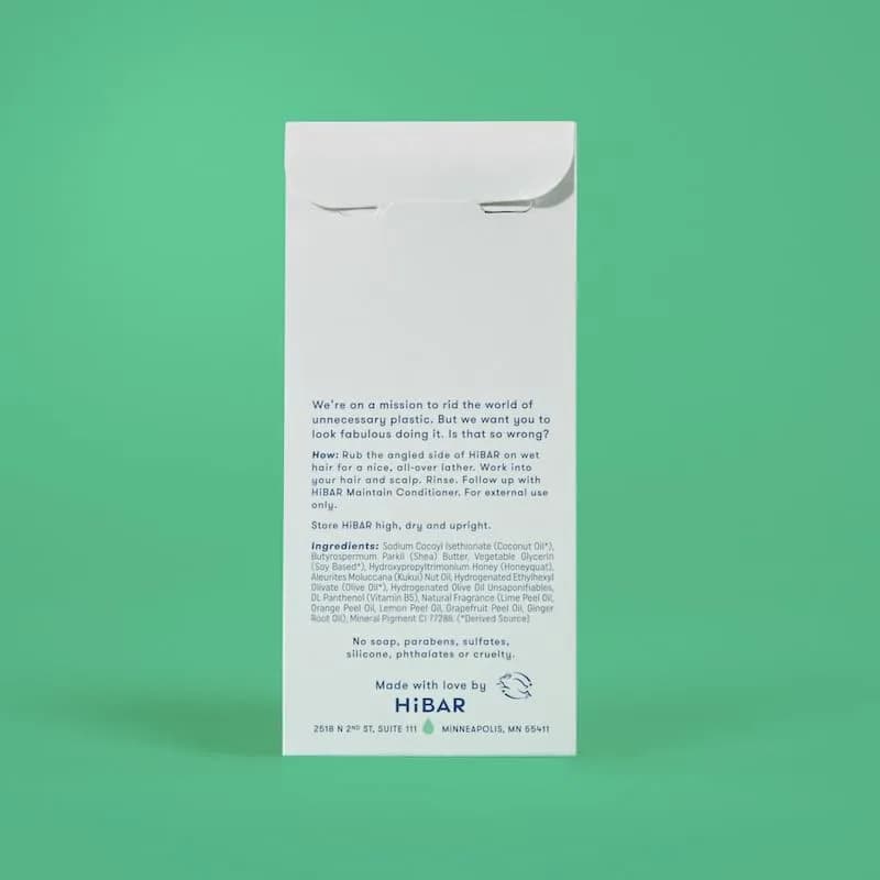 HIBAR Maintain Shampoo Bar 3.2 oz | Plastic-Free, Nourishing & Balanced Hair thumbnail 14