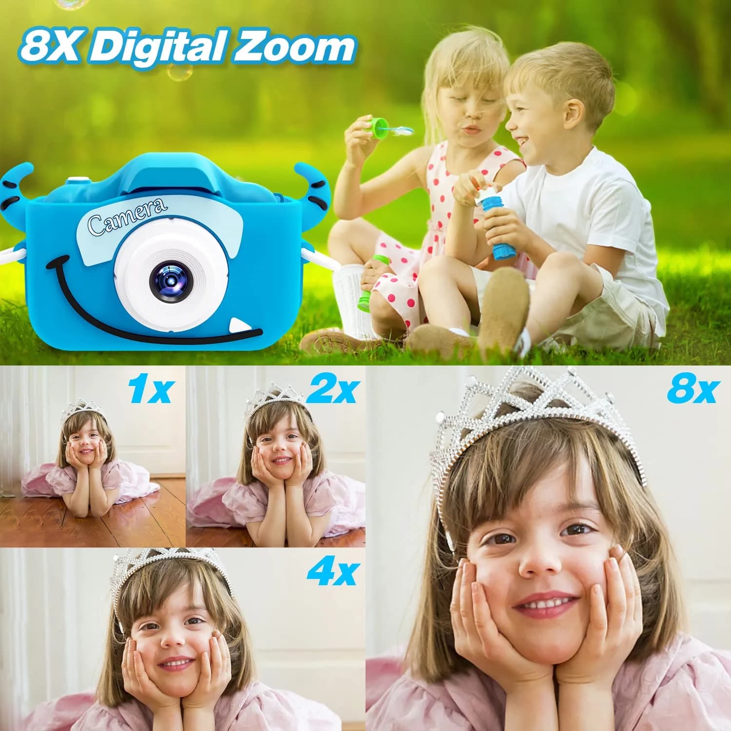 Goopow Kids Digital Camera Toys 12MP 1080P | Educational & Non-Toxic for Ages 3-8 - view 7