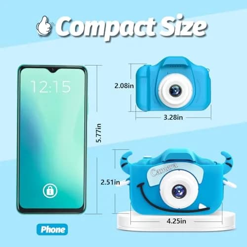 Goopow Kids Digital Camera Toys 12MP 1080P | Educational & Non-Toxic for Ages 3-8 thumbnail 2