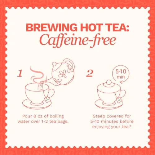 Tadin Hibiscus Tea, Herbal Tea, Caffeine Free, 24 Tea Bags | Floral & Fruity, Supports Wellness thumbnail 5