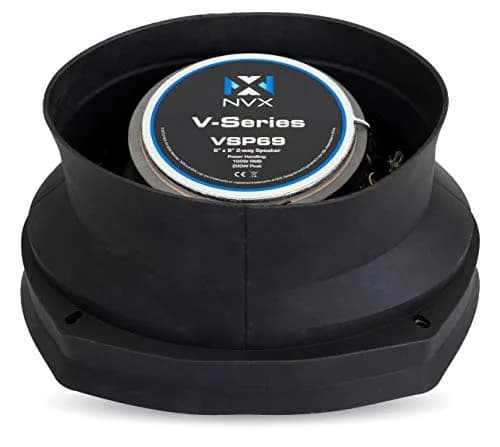 NVX XBAF69 2 Piece Universal 6x9” Silicone Rubber Speaker Baffles | Waterproof Silicone Car Speaker Seal thumbnail 9