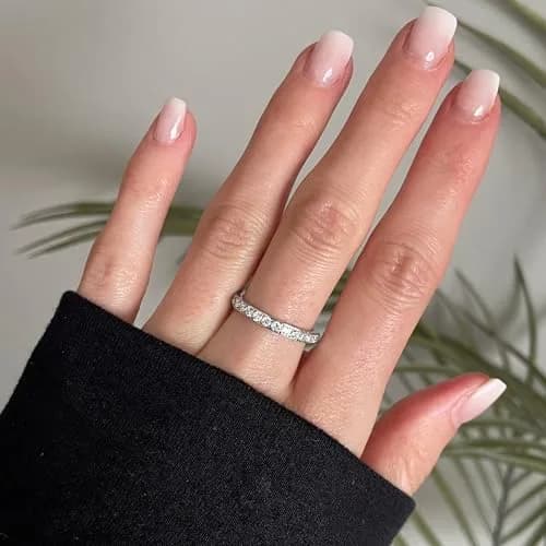 JINEAR 3mm Wedding Bands for Women Eternity Ring 18K Gold Plated Cubic Zirconia Size 5-10 | Elegant Gift for Her thumbnail 2
