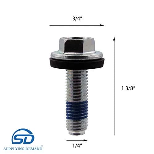 Supplying Demand Clothes Washer Agitator Bolt with Rubber Gasket | Replacement Part for Model-Specific Washers thumbnail 2