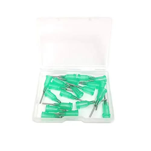 SANANTS 18 Gauge 0.5in Blunt Tip Dispensing Syringe Needles, Green 20 PCS | Luer Lock Precision Applicator for Crafts & Labs thumbnail 1