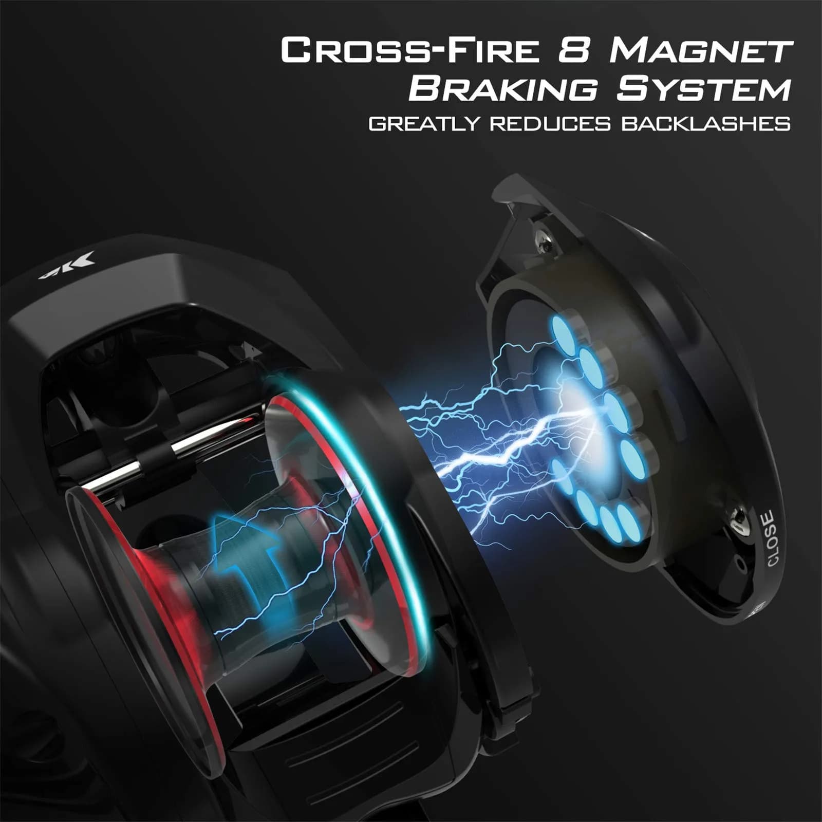 KastKing Royale Legend II Baitcasting Reel 5.4:1/7.2:1 Gear Ratio 17.6lb Carbon Fiber Drag | Compact Design Fishing Reel - view 6