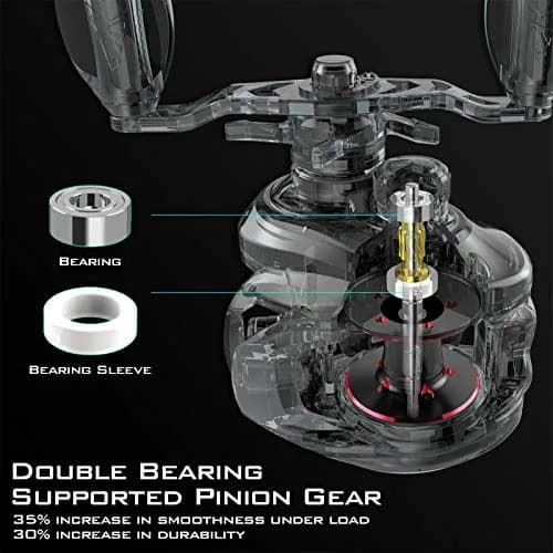 KastKing Royale Legend II Baitcasting Reel 5.4:1/7.2:1 Gear Ratio 17.6lb Carbon Fiber Drag | Compact Design Fishing Reel thumbnail 3