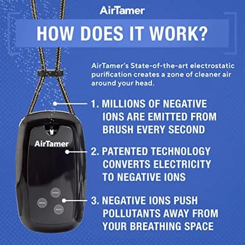 AirTamer A315 Replacement Negative Ion Emitter Covers Black 2-Pack | For Personal Air Purifier thumbnail 6