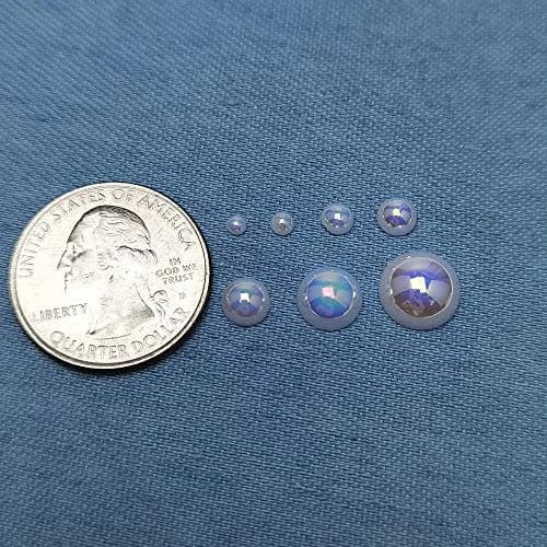 Chenkou Craft 3000PCS Beige Round Flatback Imitation Half Pearls Bead | 2.5mm-10mm, Loops for Jewelry & Crafts thumbnail 5