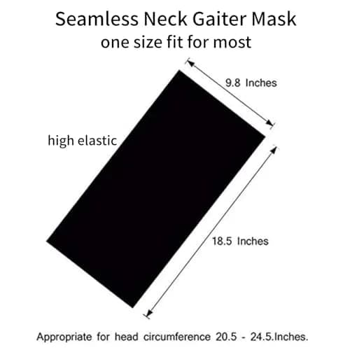 Cutewing 10PCS Seamless Neck Gaiter Masks Buffs Gators | 25cm (9.5") x 48.5cm (19") thumbnail 1