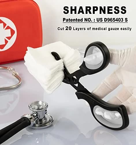 MEUUT 8-Inch Medical Trauma Shears (2-Pack) | Surgical Grade Stainless Steel with Serrated Blades - view 2