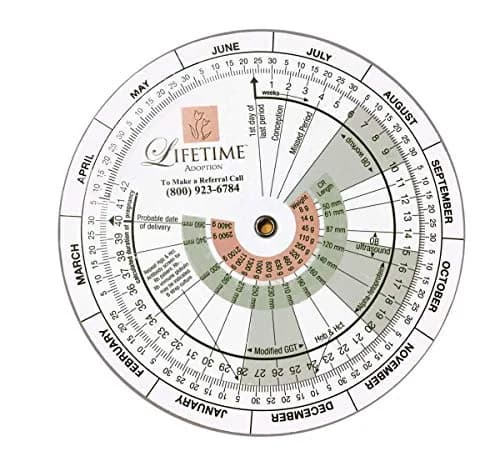 Konipl Pregnancy Wheel Due Date Calculator | 1 Count (Pack of 1) thumbnail 1