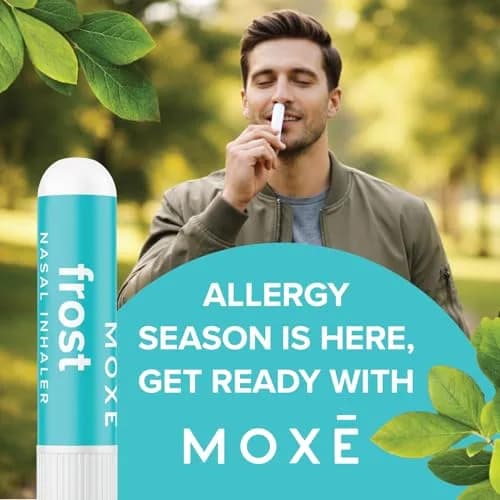 MOXE Frost Refreshing Scent Nasal Inhaler Stick for Breathing Support 3PK | Energizing Aromatherapy with Peppermint, Eucalyptus & Wintergreen thumbnail 6