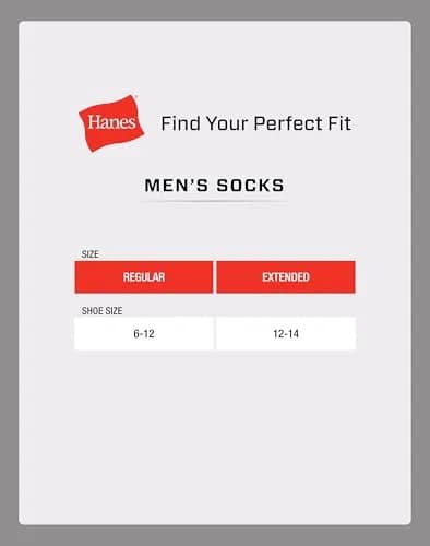 Hanes Men's X-Temp Lightweight No Show Socks 12-Pair Pack White | Breathable, Cool & Dry Fit thumbnail 4