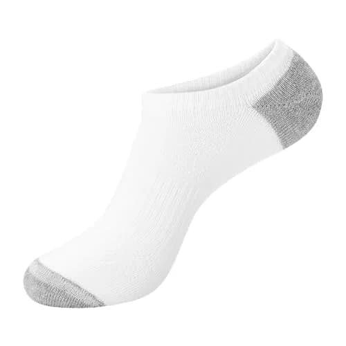 Hanes Men's X-Temp Lightweight No Show Socks 12-Pair Pack White | Breathable, Cool & Dry Fit thumbnail 6