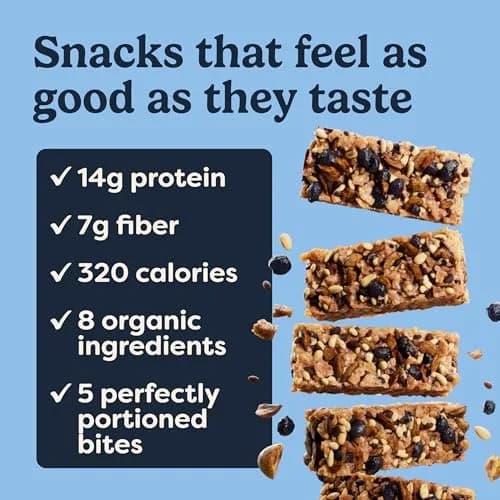 Tosi Plant-Based Nut Bars Almond Blueberry 12-Pack | 12g Protein, Gluten-Free, Vegan, Organic thumbnail 4
