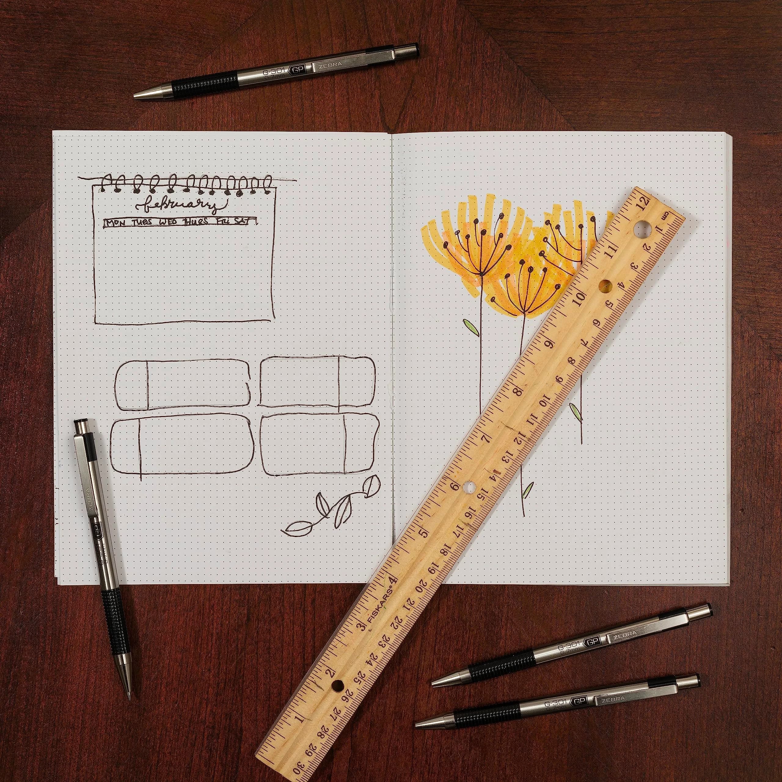 Zebra Pen STEEL G-301 Retractable Gel Pen 0.7mm Medium Point 4-Pack | Smooth Ink Flow - view 5