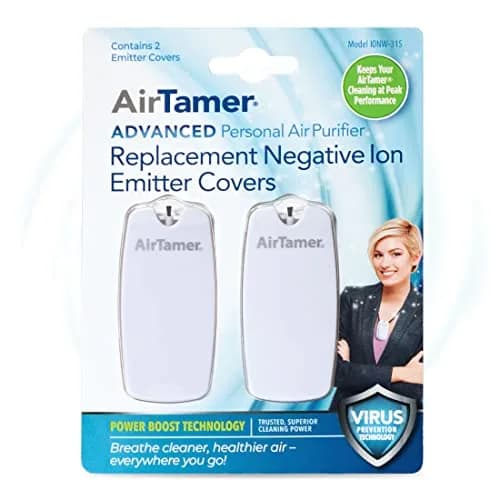 AirTamer Advanced A315W Personal Air Purifier Replacement Negative Ion Emitter Covers - White, 2-Pack | Negative Ion Emitter Covers for AirTamer A315W thumbnail 1