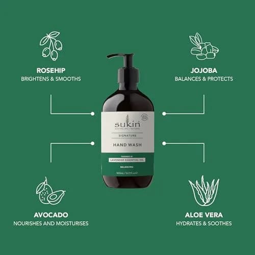 Sukin Cleansing Hand Wash Signature Collection 250ml (8.46 Fl Oz) | Gentle Cleanser for All Skin Types thumbnail 4