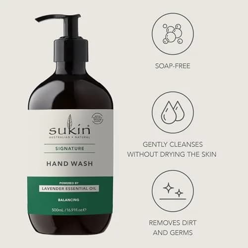 Sukin Cleansing Hand Wash Signature Collection 250ml (8.46 Fl Oz) | Gentle Cleanser for All Skin Types thumbnail 5