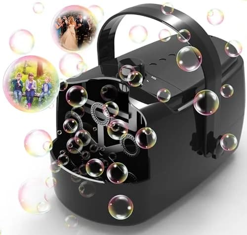 Zerhunt Durable Bubble Machine for Party | 18000+ Bubbles/Min High Output | 320ml Tank, 30 Min Playtime | ASTM Certified thumbnail 1