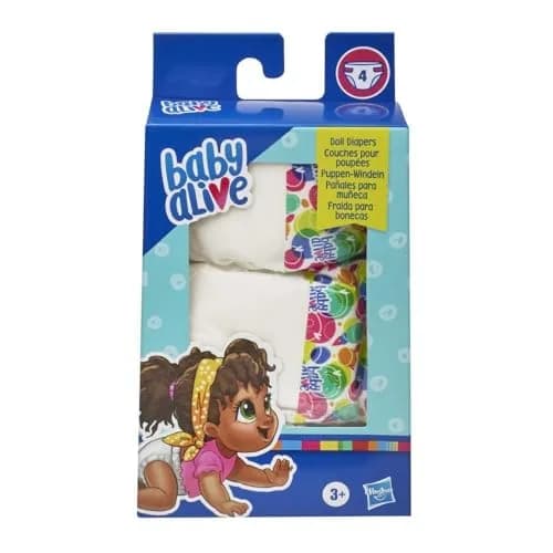Baby Alive Doll Diaper Refill 4-Pack for Kids 3+ | Compatible with Drink & Wet Dolls thumbnail 4