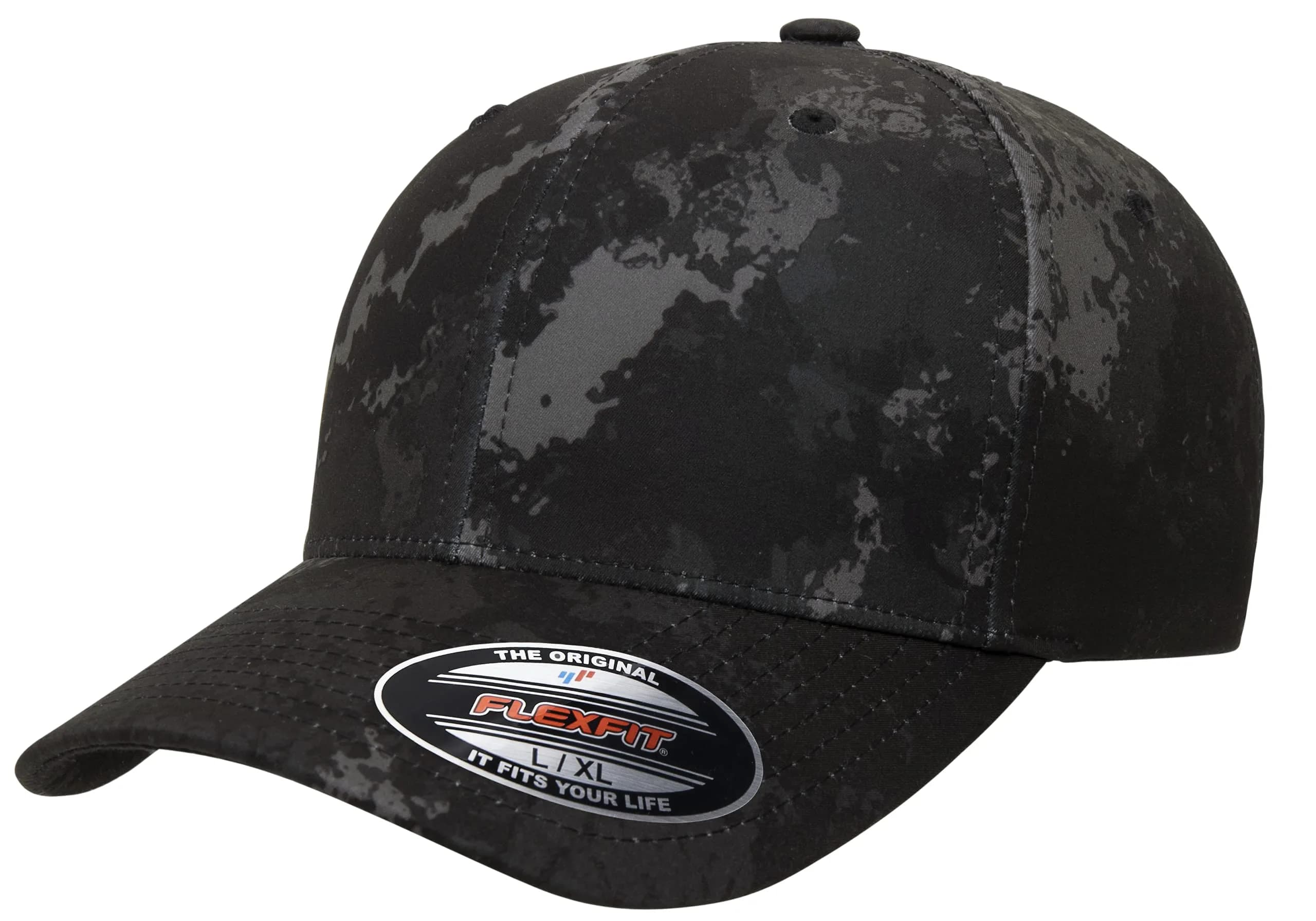 Flexfit Unisex Multicam Baseball Cap, Multicam Tropic, Small-Medium | Officially Licensed Pattern — Black