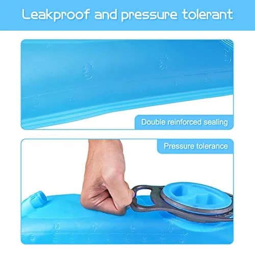 LANNEY 2L Hydration Bladder with Insulated Tube | Leak-Proof Water Storage Bag for Hiking Backpacks thumbnail 4