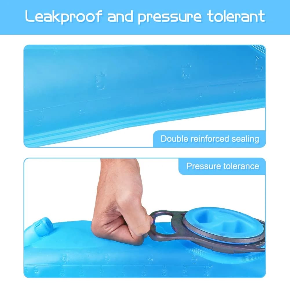 LANNEY 2L Hydration Bladder with Insulated Tube | Leak-Proof Water Storage Bag for Hiking Backpacks - view 4