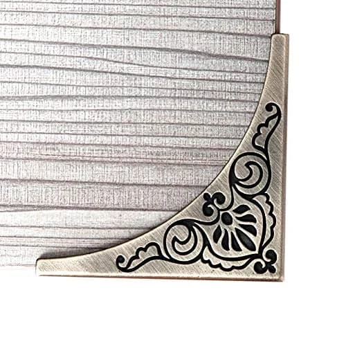 RFORPLY Metal Corner Protector 65.5mm (2.58") Antique Bronze | Protects Furniture Edges & Covers Damage thumbnail 2