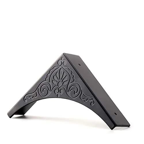 RFORPLY Black Metal Corner Protector 4 Pcs Antique Edge Safety Guard | Covers Damaged Corners thumbnail 4