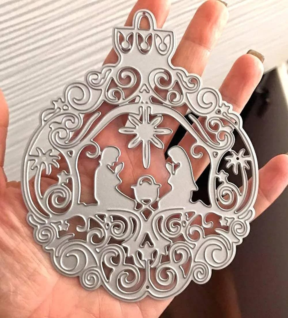 DIY Scrapbooking Artist Angel Wings Metal Cutting Dies Set | 10.3cm x 6.5cm (4.06" x 2.56") — Nativity Ornament