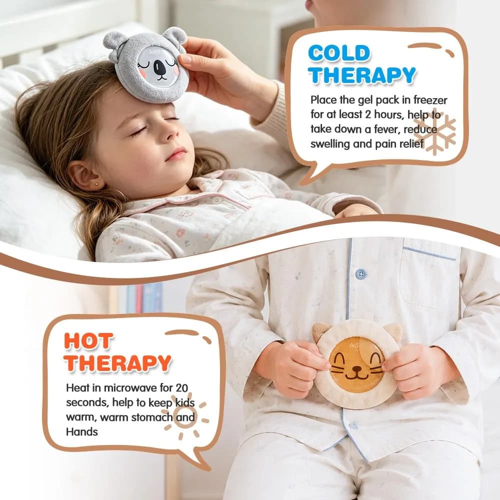 Hilph Kids Ice Packs for Boo Boos, 3 Gel Toddler Cold Packs with Cute Cover | FSA & HSA Eligible - view 6