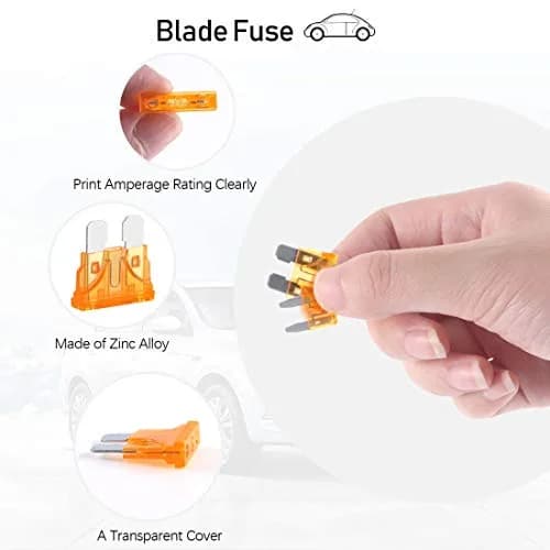 Rustark Automotive Fuses Assortment Kit 250pcs | Standard & Mini Car Blade Fuses, Low & Tall Profile, 4 Style, 251 Pieces thumbnail 3