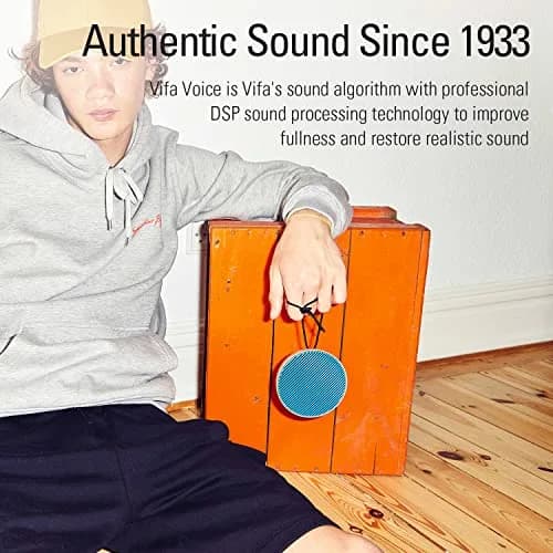 Vifa City Portable Wireless Bluetooth Speaker with Dual Pairing & IPX4 Waterproof, 20W HiFi Audio, 65mm Drivers, Burgundy Blush | Modern Premium Design thumbnail 7