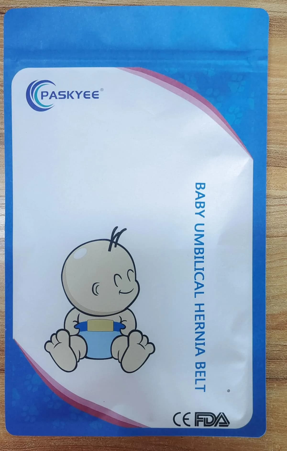 Paskyee Baby Umbilical Hernia Belt Blue | Adjustable Infant Belly Wrap for Newborns - view 8