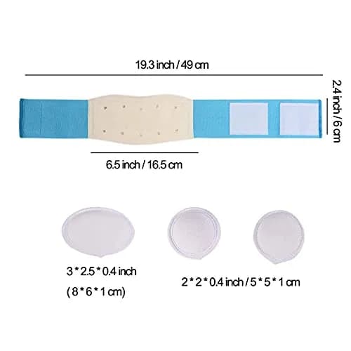 Paskyee Baby Umbilical Hernia Belt Blue | Adjustable Infant Belly Wrap for Newborns thumbnail 3