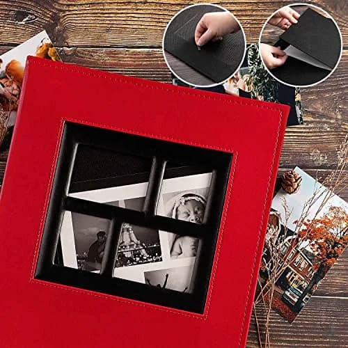 Ywlake Photo Album 4x6 1000 Pockets | Extra Large Capacity Family Wedding Album with Leather Cover thumbnail 4