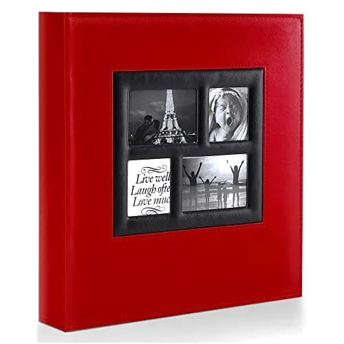 Ywlake Photo Album 4x6 500 Pockets | Extra Large Capacity Family Wedding Album with Leather Cover thumbnail 1