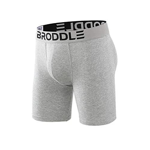 BRODDLE Men's Padded Boxer Briefs with Butt Enhancer Grey Large | Enhances Shape for a Fuller Look thumbnail 1