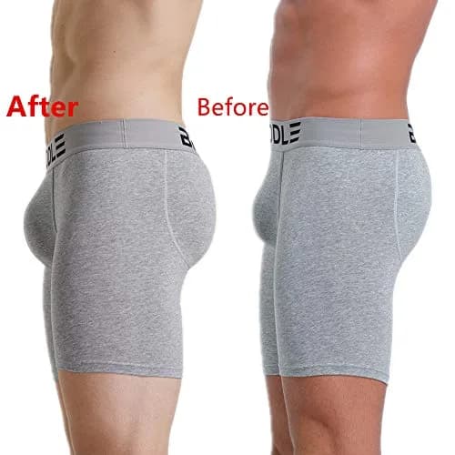 BRODDLE Men's Padded Boxer Briefs with Butt Enhancer Grey Large | Enhances Shape for a Fuller Look thumbnail 5