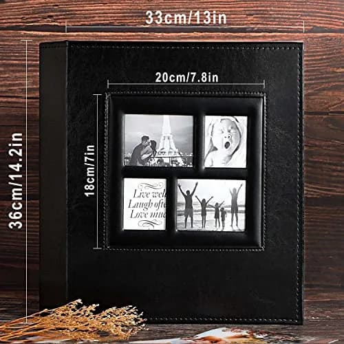 Ywlake Photo Album 4x6 1000 Pockets | Extra Large Capacity Family Wedding Album with Leather Cover thumbnail 5