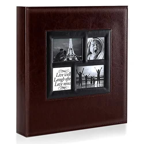 Ywlake Photo Album 4x6 1000 Pockets | Extra Large Capacity Wedding Album with Leather Cover thumbnail 1