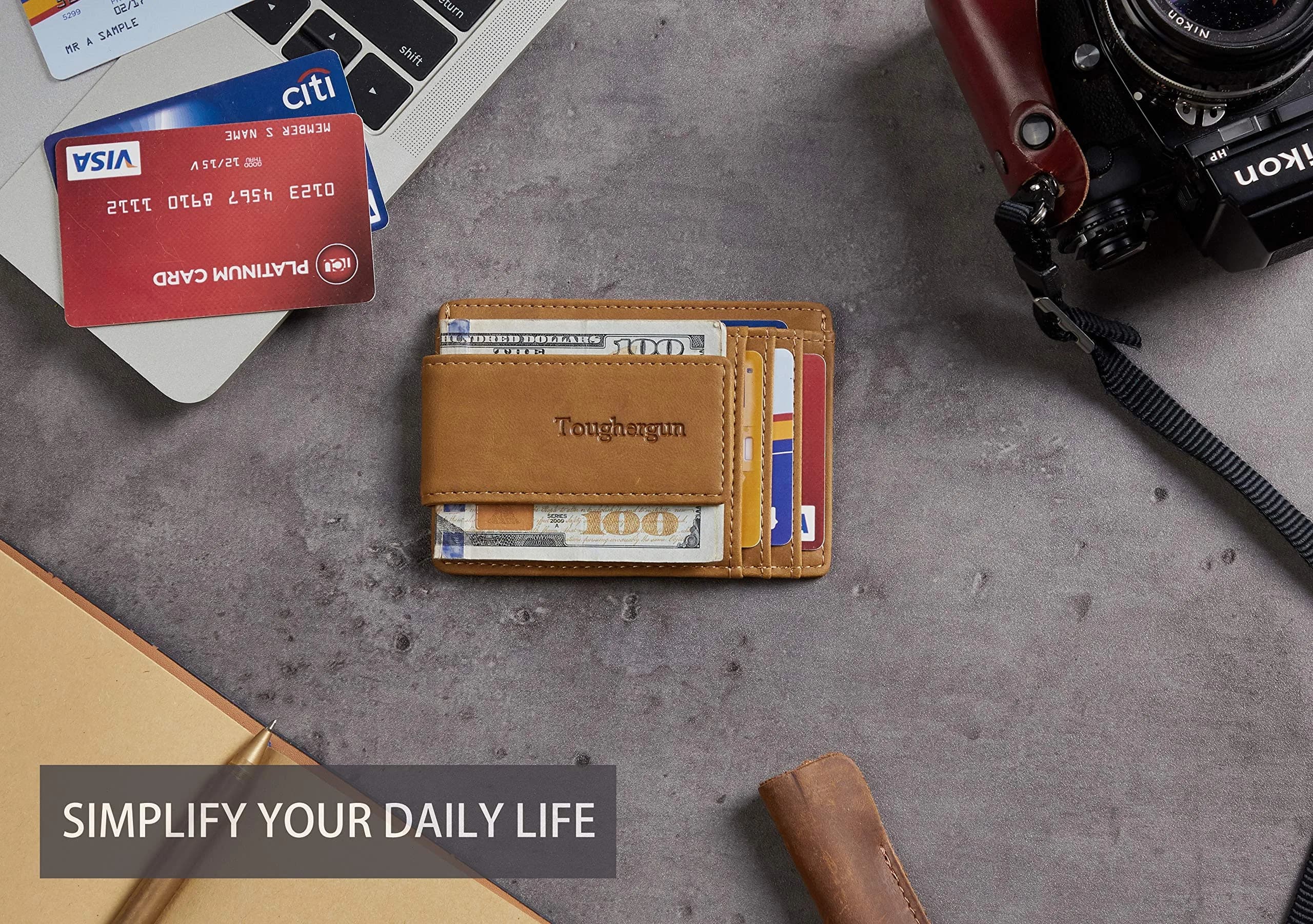 Toughergun Slim Wallet RFID Blocking Money Clip 10.16 cm (4") | Minimalist Front Pocket Card Holder - view 5