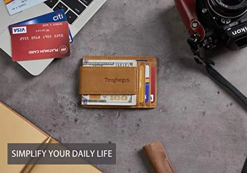 Toughergun Slim Wallet RFID Blocking Money Clip 10.16 cm (4") | Minimalist Front Pocket Card Holder thumbnail 5