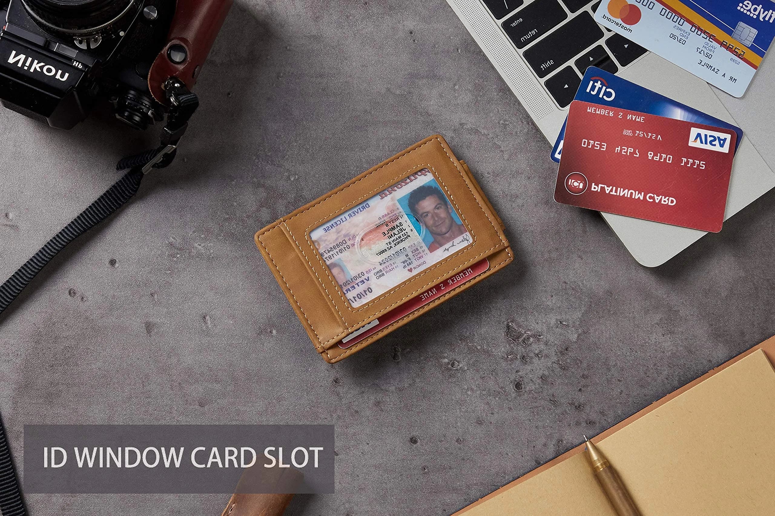 Toughergun Slim Wallet RFID Blocking Money Clip 10.16 cm (4") | Minimalist Front Pocket Card Holder - view 8