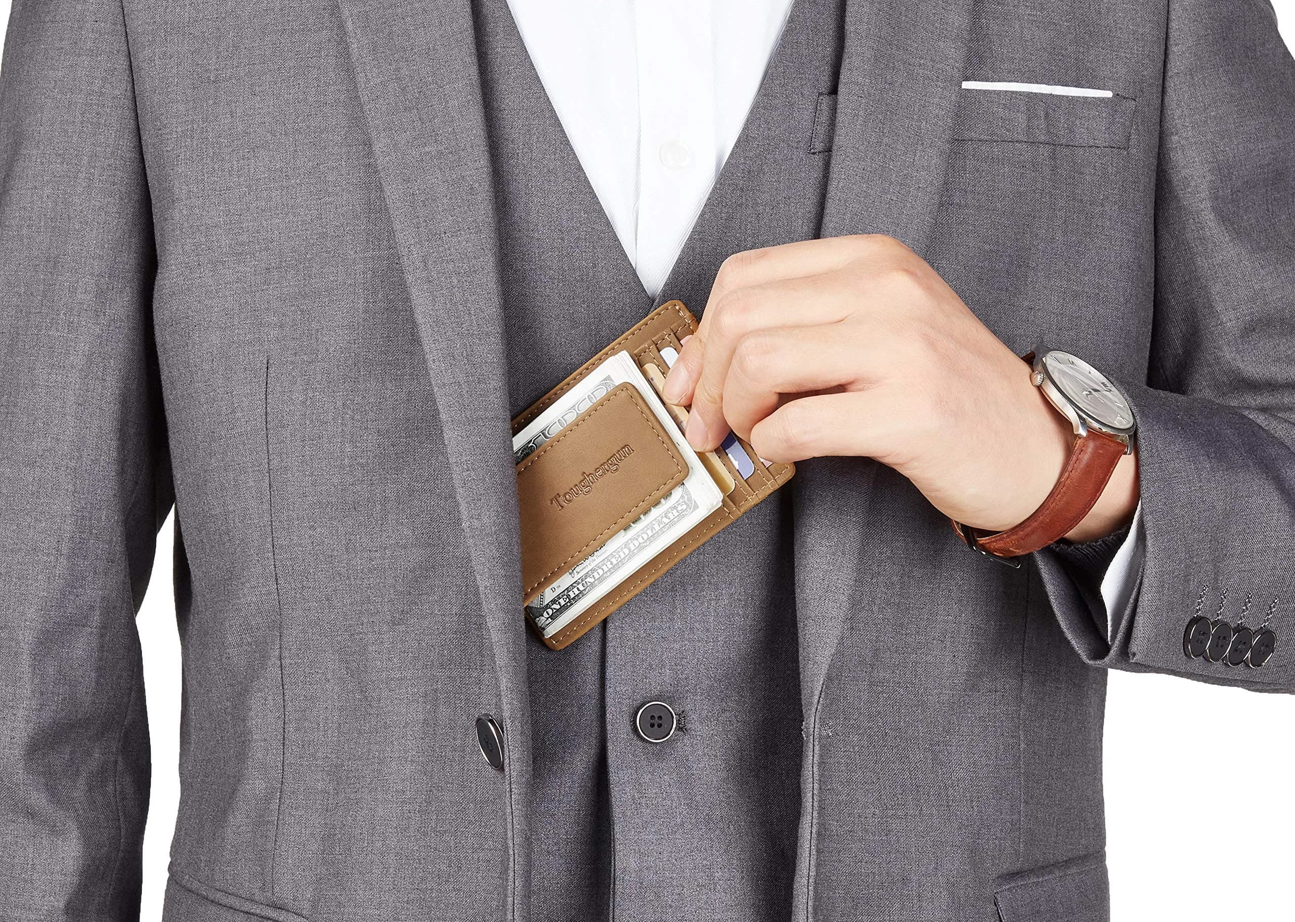Toughergun Slim Wallet RFID Blocking Money Clip 10.16 cm (4") | Minimalist Front Pocket Card Holder - view 3