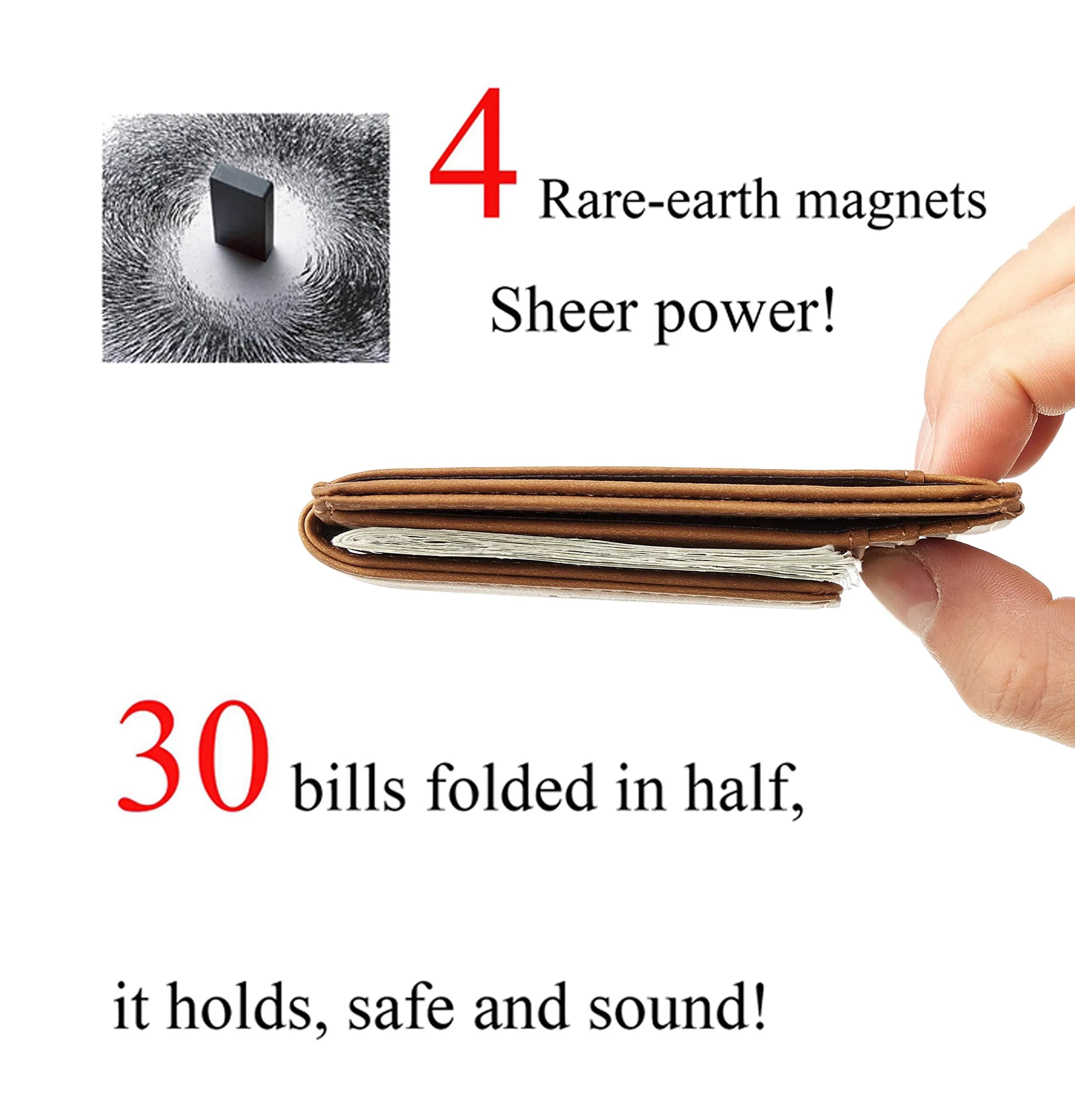 Toughergun Slim Wallet RFID Blocking Money Clip 10.16 cm (4") | Minimalist Front Pocket Card Holder - view 4