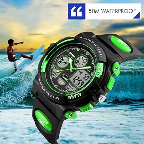 Dayllon Boys Watch,Digital Sport Waterproof 44mm | Multi-Function Analog & Digital for Kids 5-15 thumbnail 5