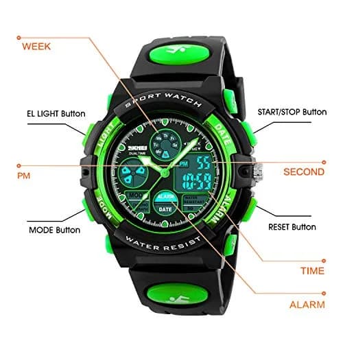 Dayllon Boys Watch,Digital Sport Waterproof 44mm | Multi-Function Analog & Digital for Kids 5-15 thumbnail 3