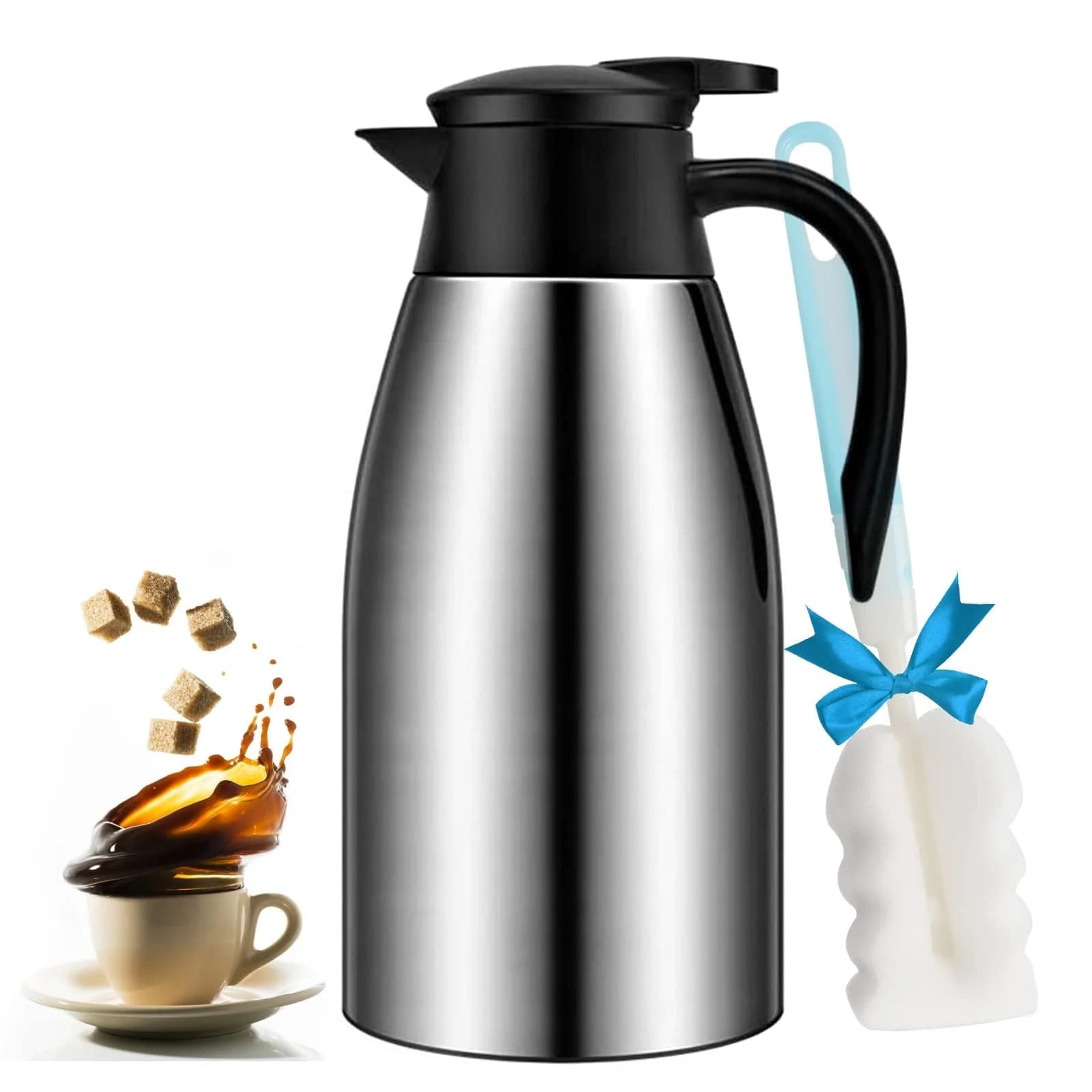 GearRoot 68oz Coffee Carafe Insulated | Keeps Beverages Hot 12H & Cold 24H